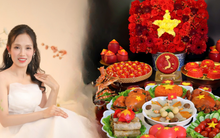 Mẹ đảm Hà Nội mang niềm tự hào dân tộc vào mâm lễ "Yêu Nước" trong mùa Vu Lan đặc biệt