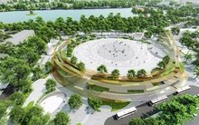 Hình ảnh phối cảnh quảng trường phía Đông hồ Hoàn Kiếm