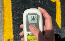 VIDEO: Nhiệt độ bề mặt sân bay Nội Bài chạm "kỷ lục" 66 độ C