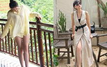 Mẹ vợ hot nhất làng bóng đá khoe chân dài cực phẩm, nhìn sang Doãn Hải My: Sao y bản chính!