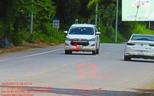 Loạt xe chạy quá tốc độ có biển số sau nhanh chóng nộp phạt nguội theo Nghị định 168
