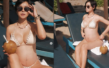 Bỏng mắt trước bộ ảnh bikini của "mẹ bầu hot nhất Vbiz hiện nay", thần thái không có điểm nào để chê