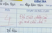 Bài văn viết thư hỏi thăm bà gây bão MXH, được 4 điểm nhưng dân mạng phán: "Không oan tí nào!"