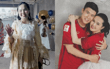 Vợ Duy Mạnh hoá "quý tộc" mừng sinh nhật chồng nhưng spotlight thuộc về đôi dép lạc quẻ và căn biệt thự phố cổ