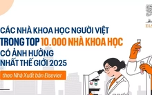 Các nhà khoa học người Việt trong Top 10.000 Nhà Khoa học có ảnh hưởng nhất thế giới 2025