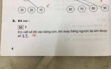 Chỉ là bài toán đố vui tiểu học nhưng gây tranh cãi dữ dội: Xoay ngược số 69 thì được số nào?
