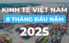 Bức tranh kinh tế Việt Nam 8 tháng đầu năm 2025 qua những con số