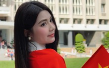 Ái nữ MC Quyền Linh khoe chân dài, dáng xinh, diện đồ bóng rổ rộng thùng thình vẫn xinh bất chấp