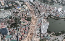 Toàn cảnh tuyến Vành đai 1 Hoàng Cầu - Voi Phục trước ngày thông tuyến kỹ thuật