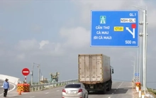 Tuyến cao tốc Hậu Giang - Cà Mau chính thức thông xe từ trưa 19/1