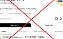 Fanpage Thông tin Chính phủ cảnh báo khẩn