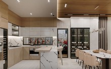 Mẫu tủ bếp chữ U độc đáo được ưa chuộng hiện nay