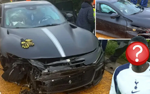 Cầu thủ nổi tiếng gặp tai nạn xe hơi, chiếc Ferrari bị vỡ nát gây choáng