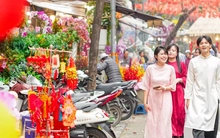 Chợ hoa Hàng Lược 'đánh thức' Tết Bính Ngọ giữa lòng phố cổ