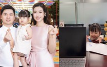 Dâu hào môn Đỗ Mỹ Linh miệt mài làm việc giáp Tết, ái nữ Chủ tịch Hà Nội FC làm "thư kí" cực yêu