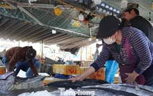 27 Tết: Cá thu giá 'chát' vẫn bán vèo vèo