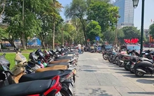 Bố trí bãi xe 800m2 gần hồ Gươm phục vụ người dân dịp Tết Nguyên đán
