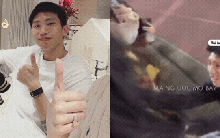 Đoàn Văn Hậu lại chấn thương, Doãn Hải My lập tức cập nhật tình hình, còn trao nụ hôn ngọt ngào giữa ngàn khán giả