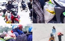 Lỉnh kỉnh buồng chuối, bó rau: Người dân 'chở cả quê hương' trở lại Thủ đô
