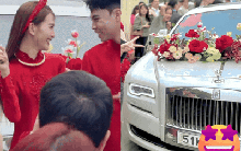 Cận cảnh tuyển thủ Đức Huy rước MC Mù Tạt về dinh trên siêu xe Rolls-Royce sang chảnh, cô dâu siêu xinh