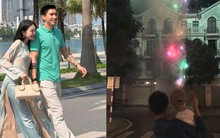 Doãn Hải My bế con ngắm pháo hoa ở khu biệt thự bạc tỷ, một câu nói của bà ngoại về Văn Hậu cực viral