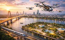 Taxi bay, drone giao hàng xuất hiện ấn tượng trong quy hoạch 100 năm của Hà Nội thế nào?