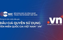 Đấu giá tên miền “.vn” lần đầu: Giá trúng cao nhất đạt 1,584 tỷ đồng