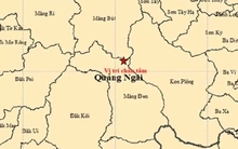Động đất cách tâm chấn 80 km rung lắc nhiều nơi ở Quảng Ngãi
