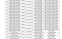 90 chủ xe máy, ô tô trong danh sách sau nhanh chóng nộp phạt nguội theo Nghị định 168
