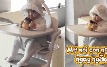 Ái nữ nhà Ngô Thanh Vân gây sốt với khoảnh khắc hơn 5 tháng tuổi đã tự cầm bình sữa, ngồi ăn cực ngoan