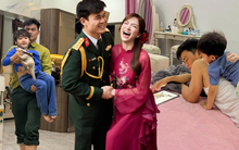 Đại úy Thăng Văn Cương chăm sóc con trai Hòa Minzy trong căn biệt thự bề thế ở Bắc Ninh