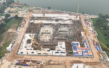 Cận cảnh nhà hát Opera Hà Nội dần lộ diện ở bán đảo Quảng An