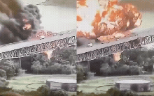 Đám cháy lớn nhấn chìm cây cầu biểu tượng ở Panama, nhiều người thương vong