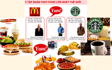 Bức tranh toàn cảnh của 3 tập đoàn đồ ăn nhanh lớn nhất thế giới