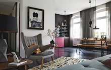 Thiết kế căn hộ cá tính với gam màu tối