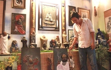 Độc đáo tạo hình Bồ Đề Đạt Ma bằng đất sét