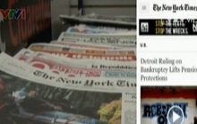Thông tin Detroit phá sản tràn ngập trên báo Mỹ 