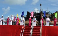 Đặt ky, đóng giàn khoan tự nâng lớn nhất Việt Nam