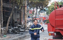 Cận cảnh đám cháy lớn tại cây xăng Trần Hưng Đạo