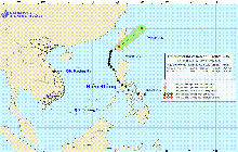 Bão số 1 Choi-wan đã suy yếu thành áp thấp nhiệt đới