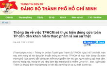Thông tin ‘TPHCM đóng cửa toàn thành phố’ là xuyên tạc, sai sự thật