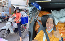 Hoa hậu Việt làm shipper hỗ trợ người dân trong dịch COVID-19: Lên sân khấu lộng lẫy bao nhiêu, đi làm tình nguyện giản dị, chất phác bấy nhiêu