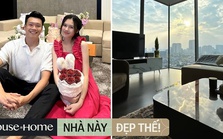 Bên trong căn hộ cao cấp của vợ chồng Thành Chung: Phòng khách tường kính view khủng ngắm trọn Hà Nội