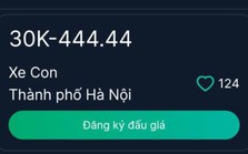 Có 120 người tham gia đấu giá biển số ô tô 30K- 444.44 Có 120 người tham gia đấu giá biển số ô tô 30K- 444.44