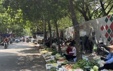 Nhếch nhác “chợ cóc”, chợ tạm chiếm dụng vỉa hè Nhếch nhác “chợ cóc”, chợ tạm chiếm dụng vỉa hè