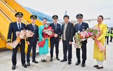 Chuyến bay đánh dấu cột mốc lịch sử mới của sân bay Điện Biên Chuyến bay đánh dấu cột mốc lịch sử mới của sân bay Điện Biên