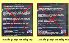 Cảnh báo xâm nhập tài khoản Telegram để chiếm đoạt tài sản Cảnh báo xâm nhập tài khoản Telegram để chiếm đoạt tài sản