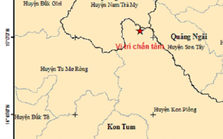2 trận động đất xảy ra liên tiếp ở Quảng Nam và Kon Tum