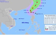 Bão số 5 vào Biển Đông, tâm bão mạnh cấp 16 giật trên cấp 17