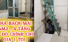 Căn nhà 5m2 xây 4 tầng được rao bán 1 tỷ đồng ở Hà Nội